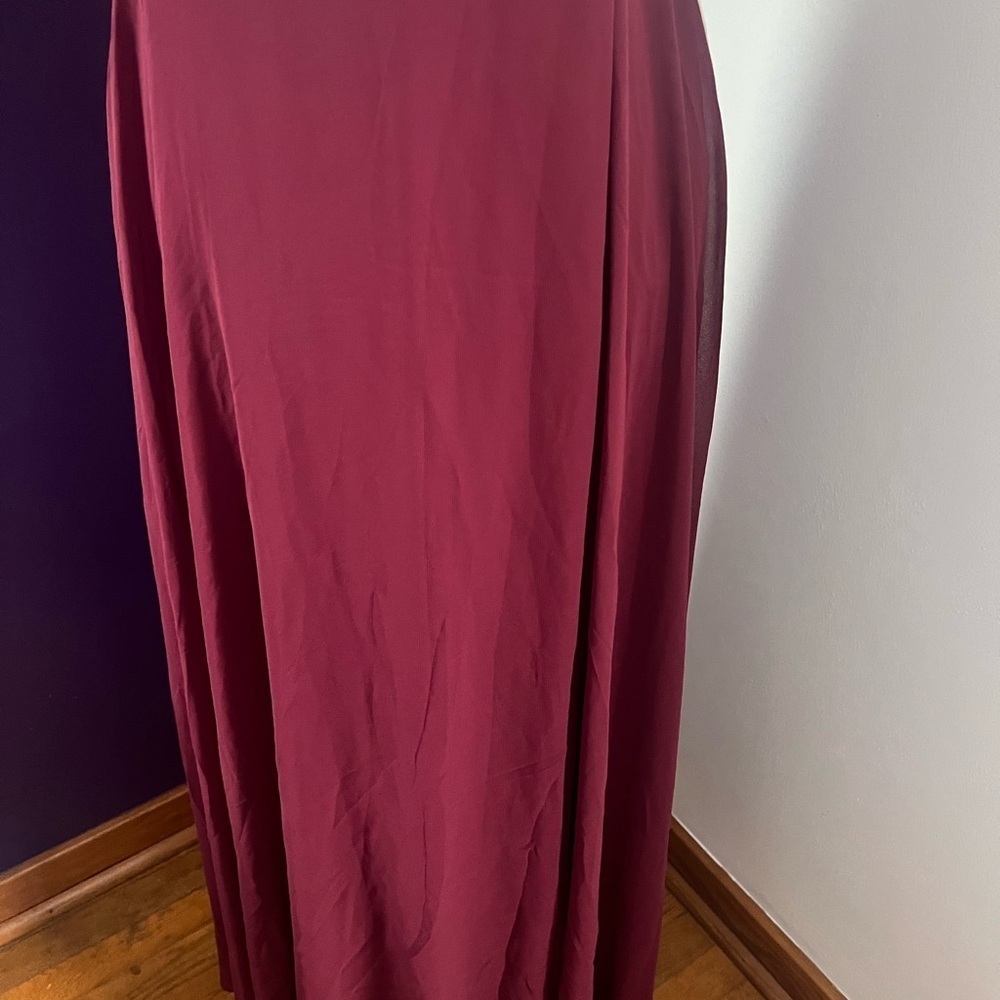 Birdy Grey Wine Colored Kaia Bridesmaid Prom Gown NWT - Picture 3 of 9